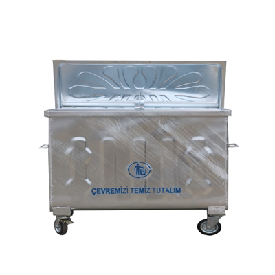 1100 Litre Sıcak Daldırma Galvanizli Çöp Konteyneri